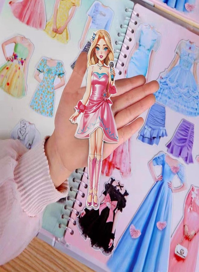 Daniel Axel Magnetic Dress Up Paper Doll Playset,Pretend Play Game Travel Toys Car Road Trip Activity,Magnet Clothes Puzzles Kids Toddler Girls,Preschool Learning Created Imagine Birthday Gift (C Set) - Image 3